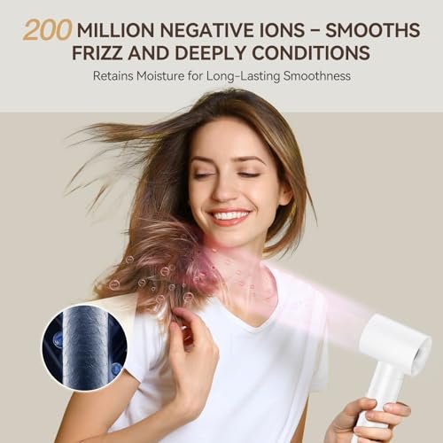 ANLAN Cepillo de pelo 4 en 1 MultiStyle con secador de pelo, cepillo alisador, rizador automático, accesorios para todo tipo de cabello, secador de pelo, cepillos de peinado - Imagen 7
